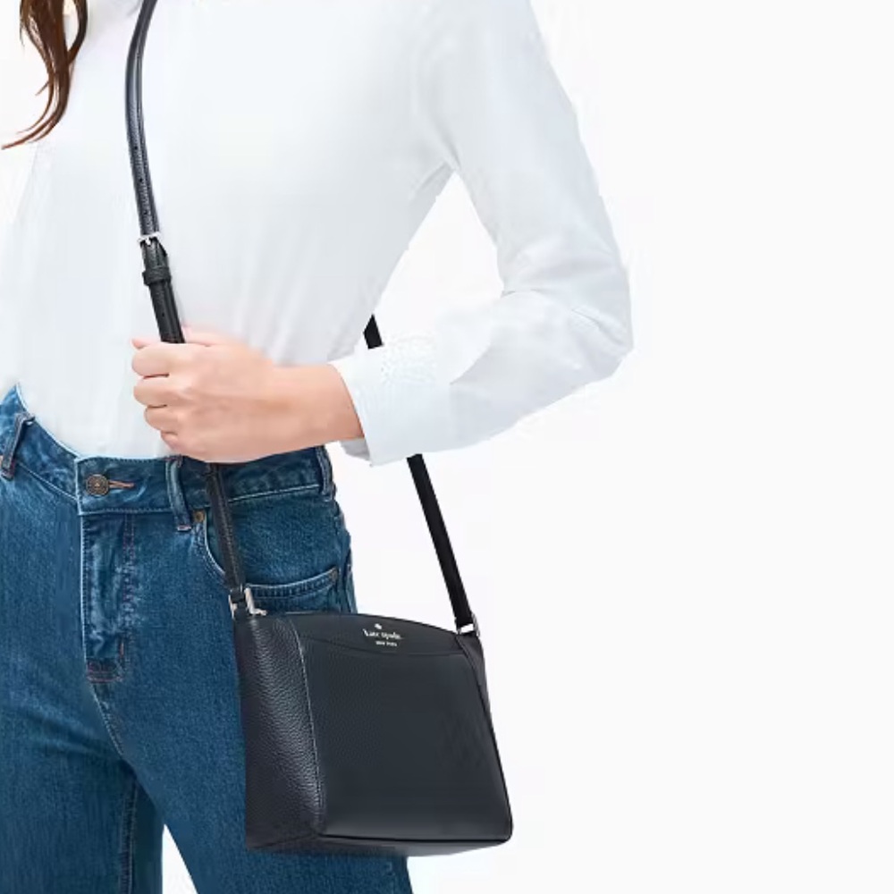 NWT KATE SPADE Monica Small Crossbody Black - Picture 2 of 3